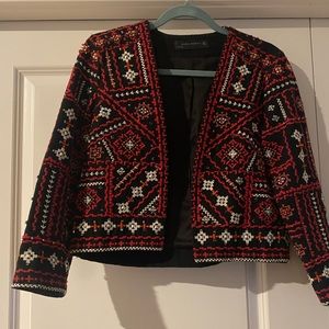 Zara embroidery jacket